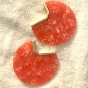 Kai Earrings - Peach Acetate